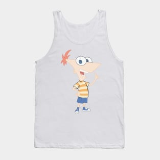 Cartoon Genius Boy Tank Top